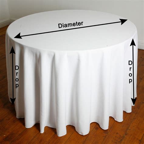 4ft round table what size tablecloth|tablecloth size guide round table.